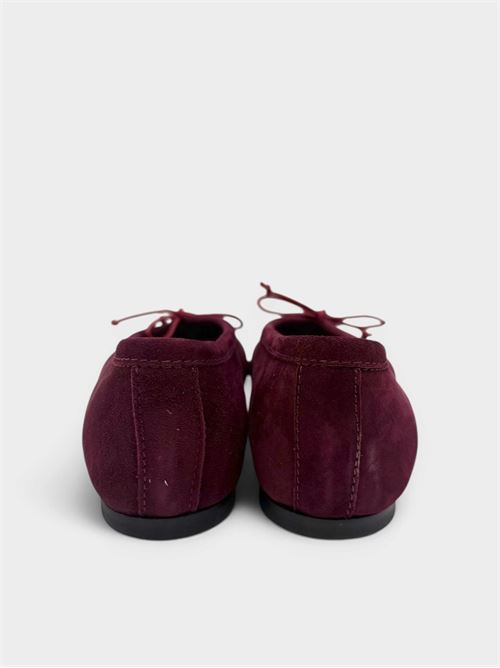 Ballerina Tabi in suede bordeaux IL LACCIO | 5462SUEDEBORDEAUX
